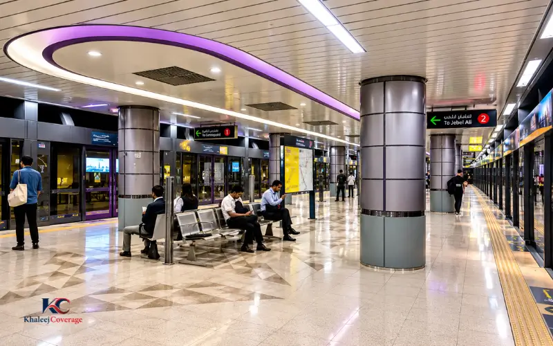 passenger facilities at Business Bay Metro Station